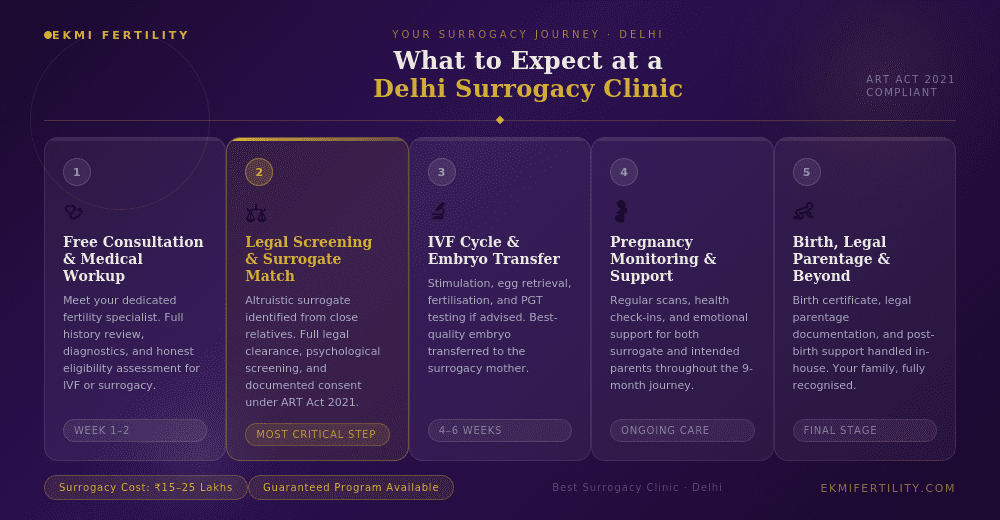 5 stages of the surrogacy journey in Delhi