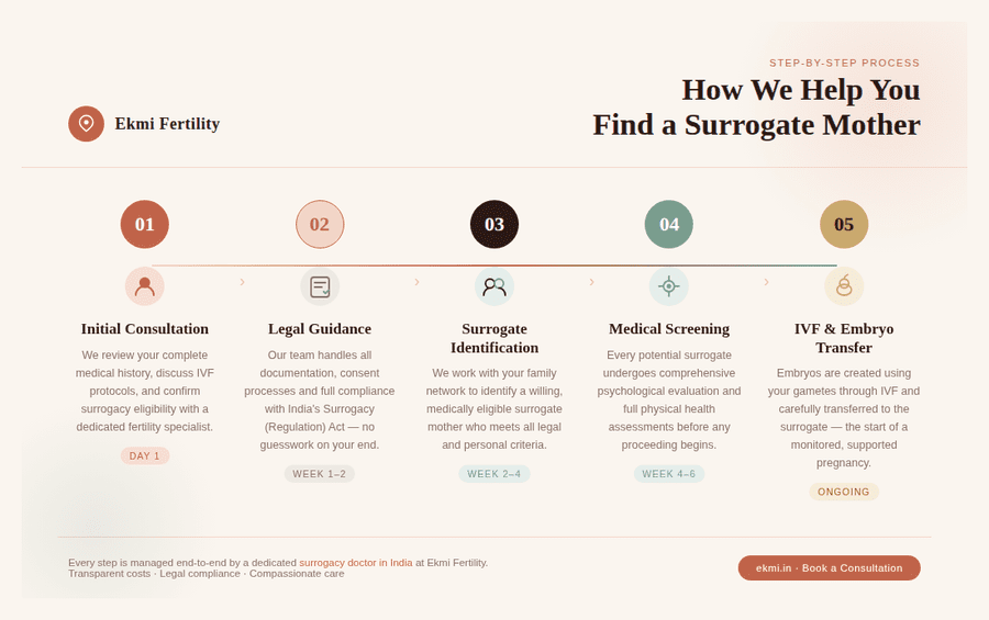  Learn how Ekmi Fertility helps you find a surrogate mother, understand the cost of surrogacy, and navigate IVF with confidence.
