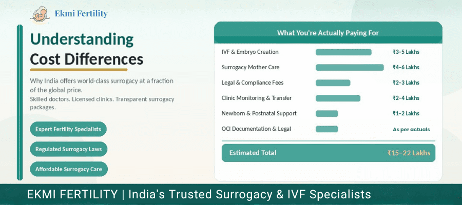 what OCI couples pay for surrogacy in India