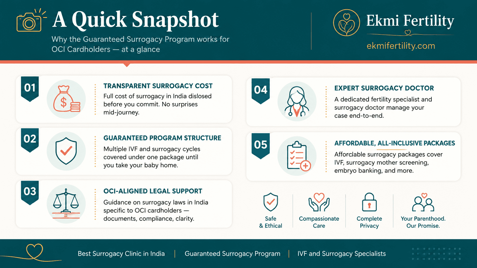 guaranteed surrogacy program in India