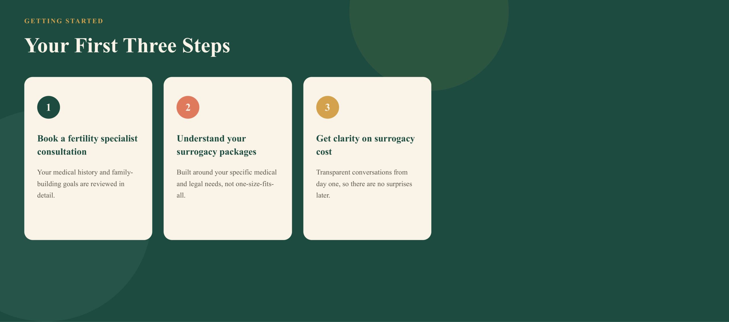steps in surrogacy