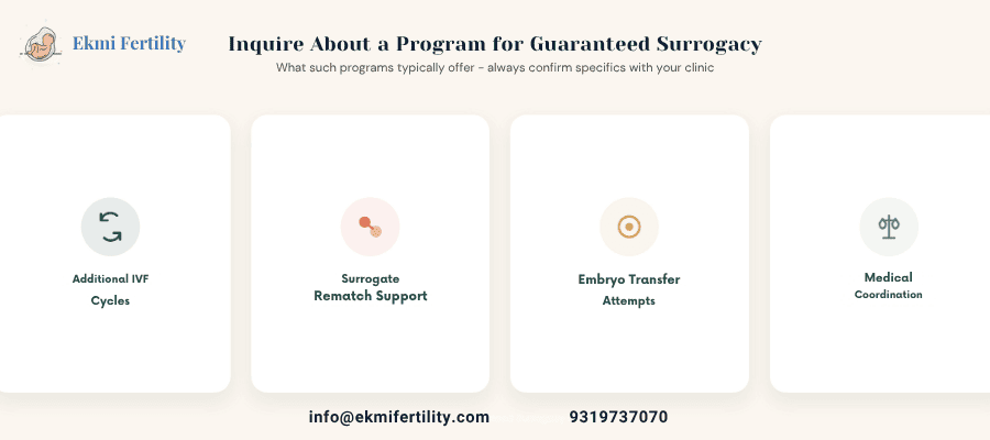 guaranteed surrogacy program in India