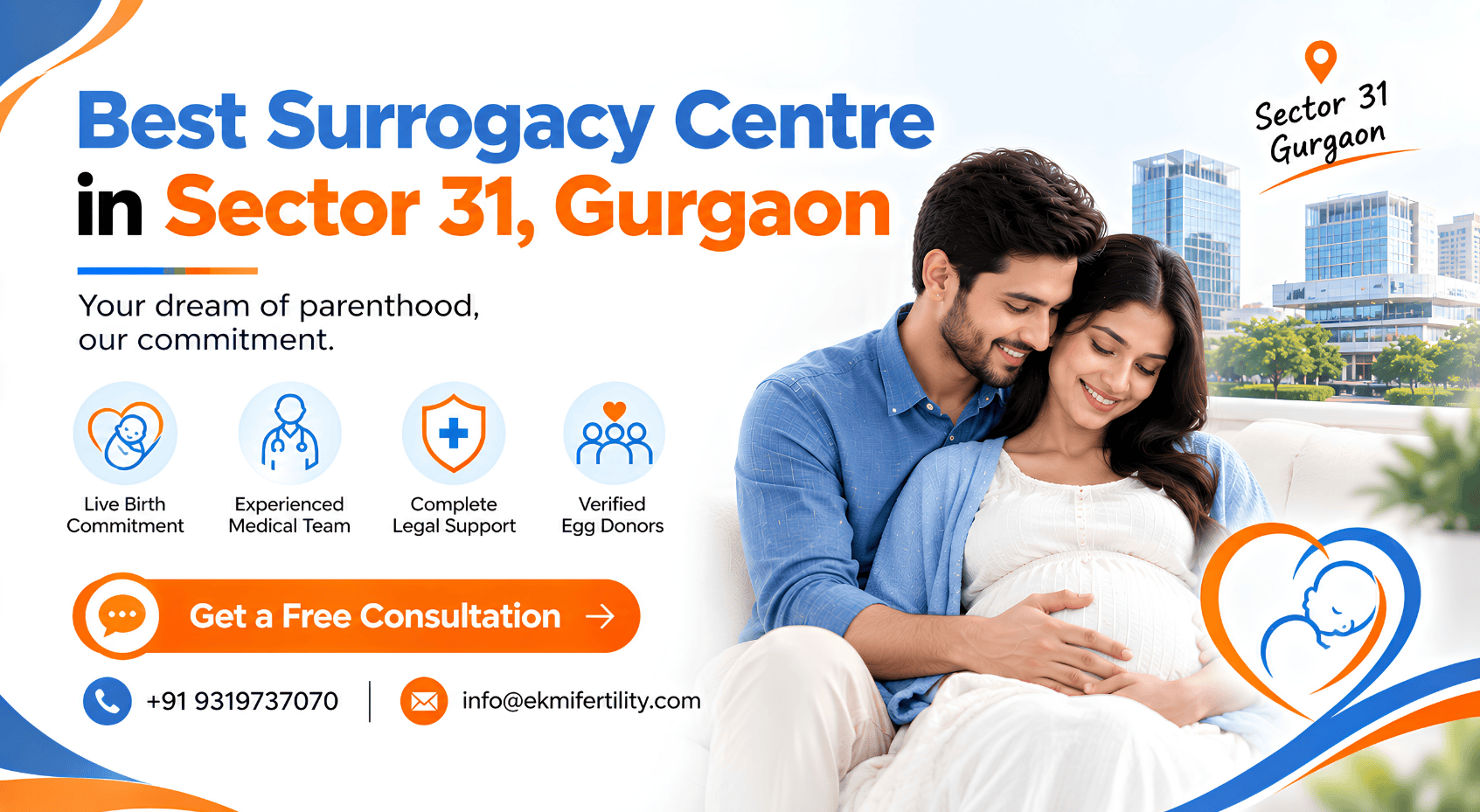 best surrogacy centre in sector 31, Gurgaon