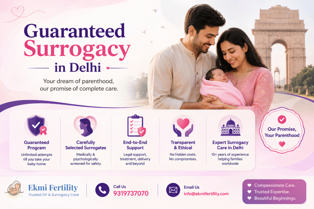 guaranteed surrogacy in Delhi