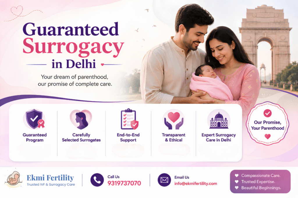 guaranteed surrogacy in Delhi