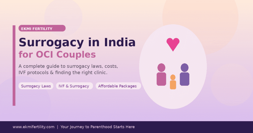 OCI couple beginning their surrogacy journey in India with Ekmi Fertility - surrogacy laws, IVF and surrogacy guide