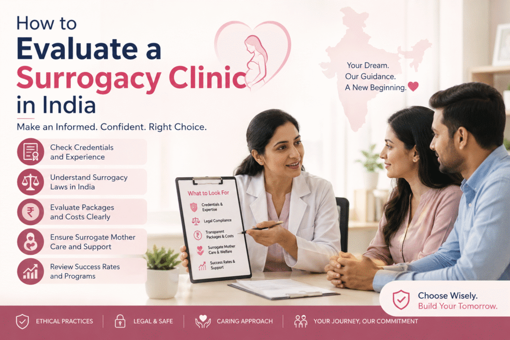 evaluate surrogacy clinics in India