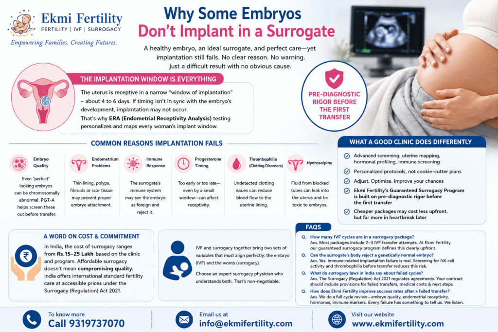 Why Embryos Fail to Implant in Surrogacy