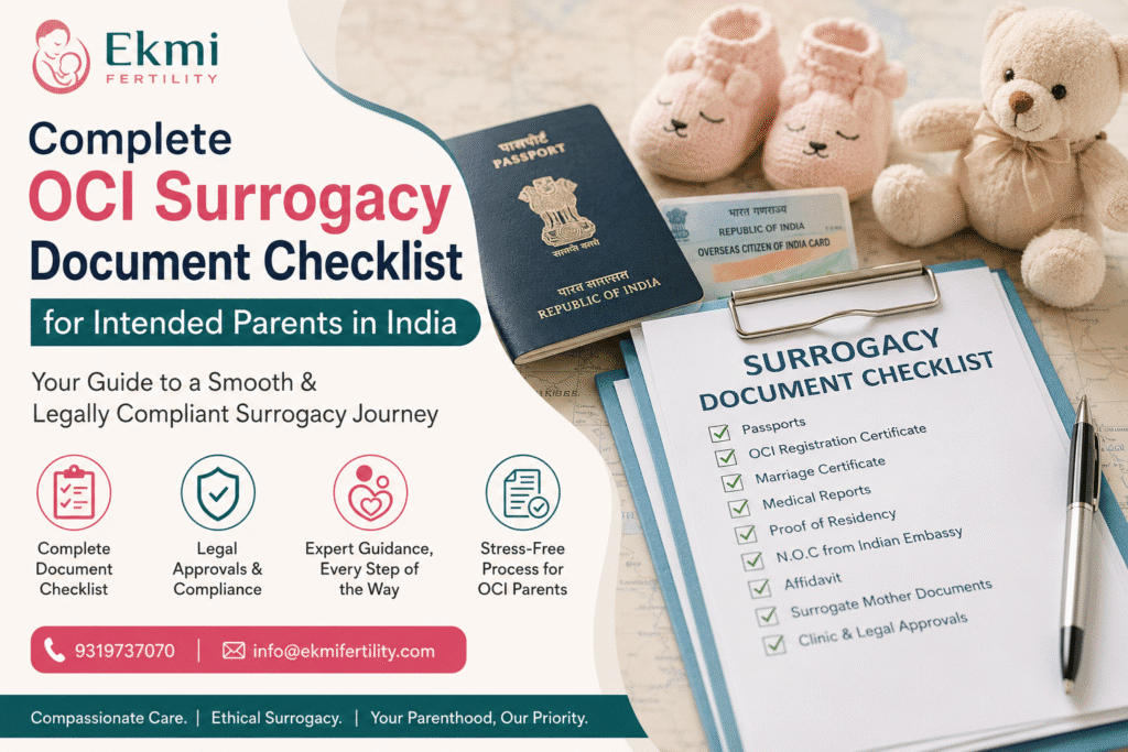 Complete OCI surrogacy checklist for parents