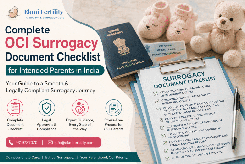documents required for OCI surrogacy