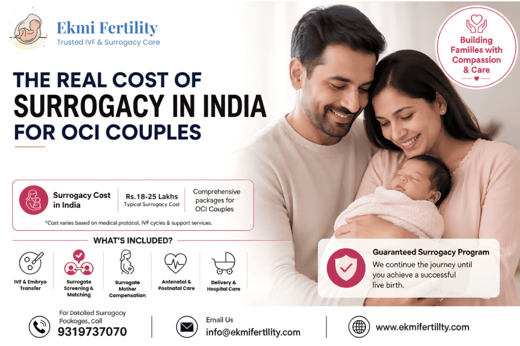 cost of surrogacy in India for OCI couples