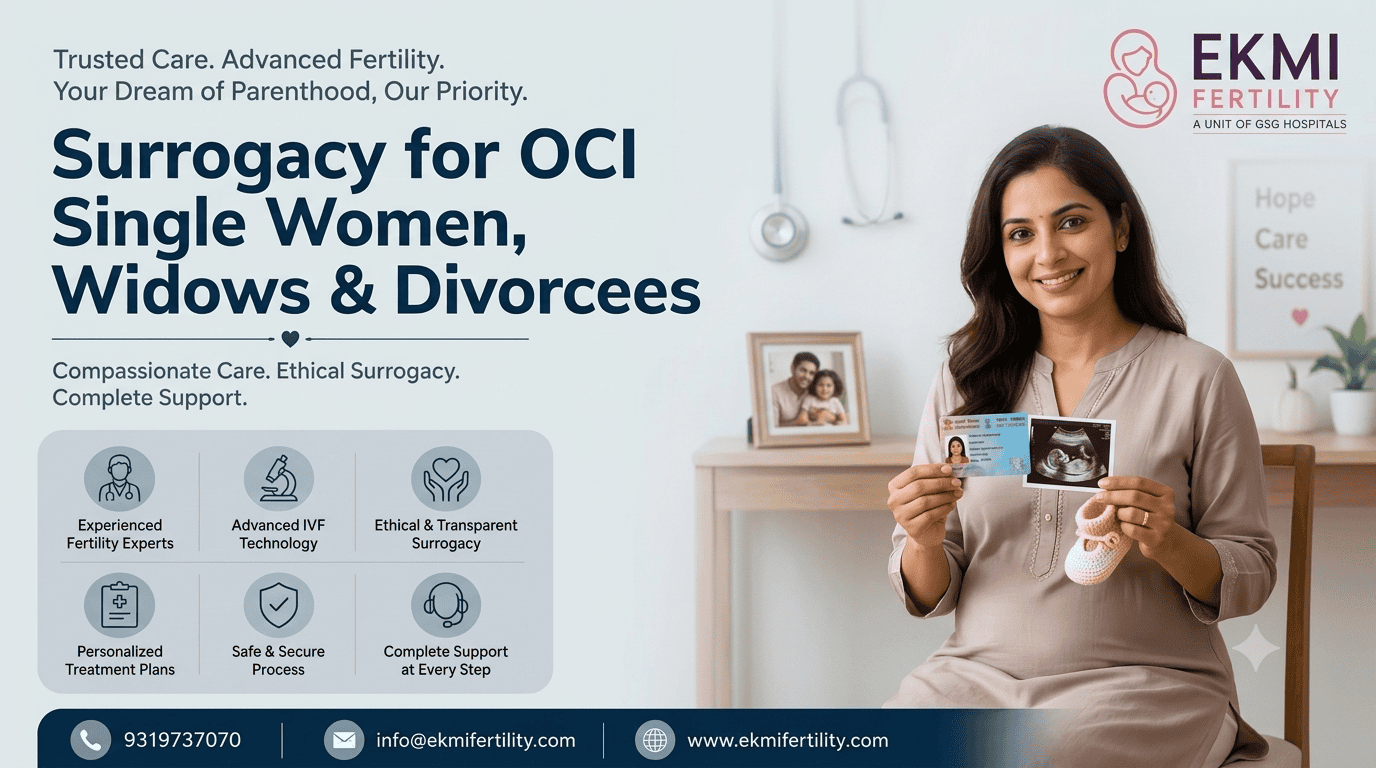 Surrogacy for OCI Single Woman, Widow or Divorcee